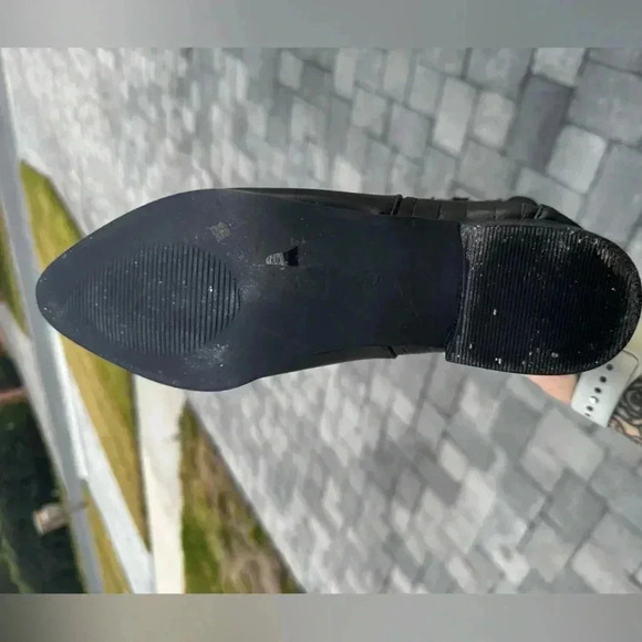 Classic Ankle Chelsea Boot Bootie Vegan Leather Black 8 1/2 Or Boys 7 - Picture 5 of 9